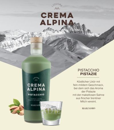Neu vom Marzadro: Crema Alpina Pistacchio