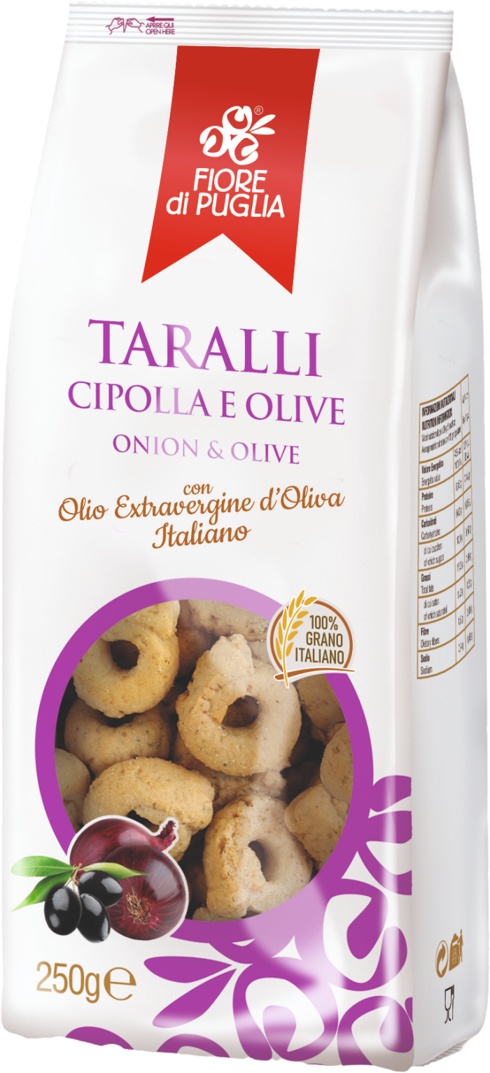 Taralli Cipolla e Olive 250gr
